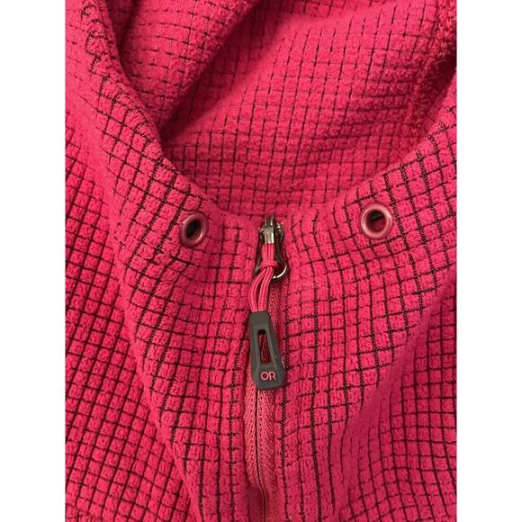 Outdoor Research Sweatshirt Womens Medium Red Long Sleeve Waffle Knit Active - Picture 7 of 12